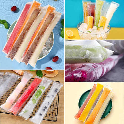 50pcs Desechable Popsicle Mold Bag Moldes Para Cubitos De