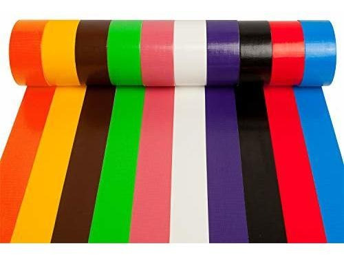 Duct Tape 10 Color Multi Pack Variety Craft Set For