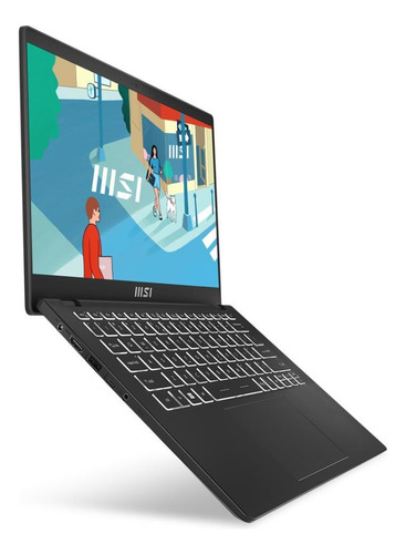 Notebook Msi Modern Ryzen 7 7730u 16gb Ssd512 14puLG 1,4kg Color Gris Oscuro