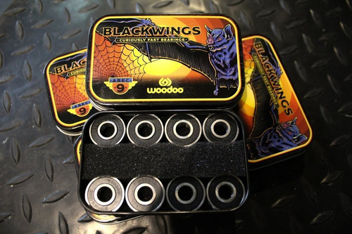 Imagen 4 de 6 de Rulemanes Skate Woodoo Blackwings Abec9