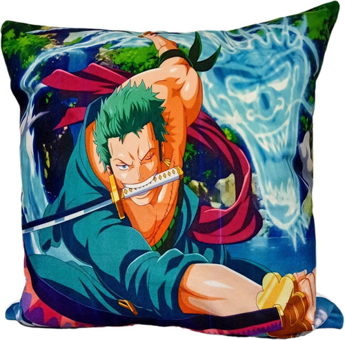 Cojín Almohada Felpa Zoro Roronoa One Piece 45x45 Mugiwara