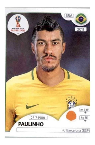  Lamina Album Mundial Rusia 2018 / Paulinho