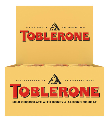 Toblerone Barra De Caramelo De Chocolate Con Leche Suiza Con