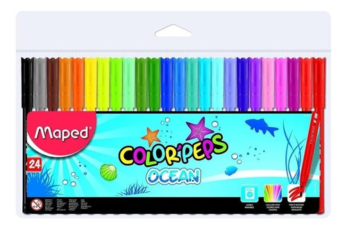 Marcadores Maped Colorpeps Ocean X24