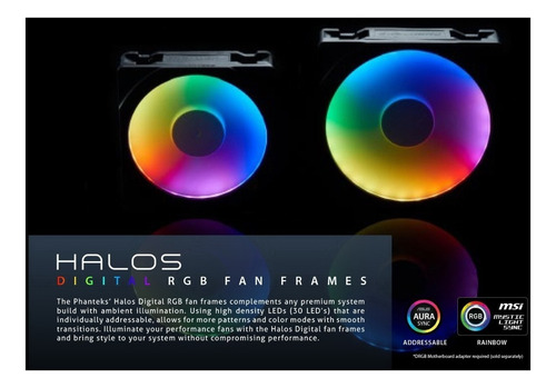Phanteks Halos Digital 30 Leds Rgb Para Cooler 140x140mm