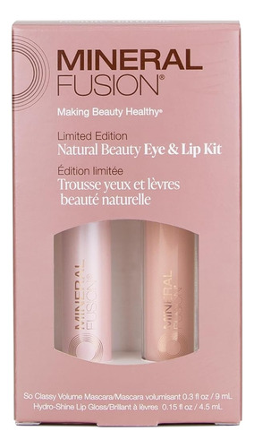 Kit De Maquillaje Mineral Fusion: Brillo Labial Y Máscara De