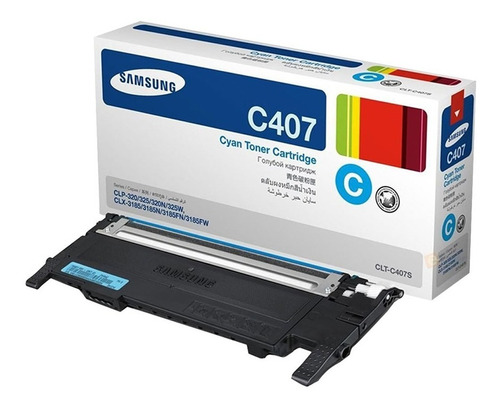 Toner Samsung Original C407s Cian Clp320 325w Clx-3185