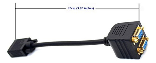 Cable Divisor Vga Mxtechnic, 1 Conector Macho A 2 Hembra, Ad
