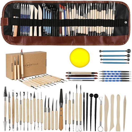 Set Herramientas De Escultura De Arcilla De Ceramica - 44pcs