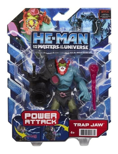 Boneco He-man Trap Jaw Power Attack Com Acessórios - Mattel