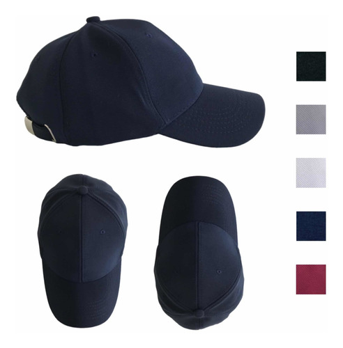 Gorra Cachucha Clásica Beisbolera Unicolor Hombre Mujer