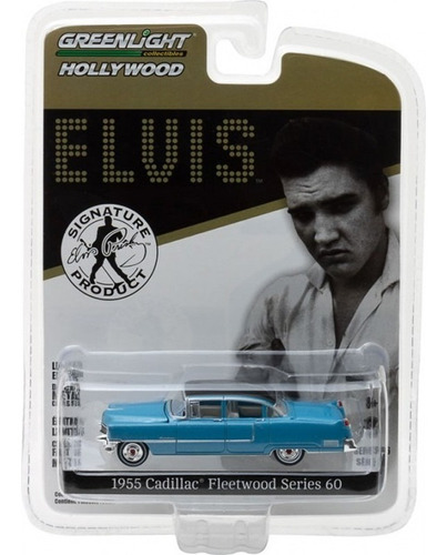 Greenlight Hollywood Elvis 1955 Cadillac Fleetwood Blue 1:64