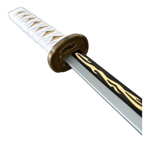 Espada Katana Zenitsu Agatsuma Damon Slayer Kimetsu No Yaiba Color Gris / Negro