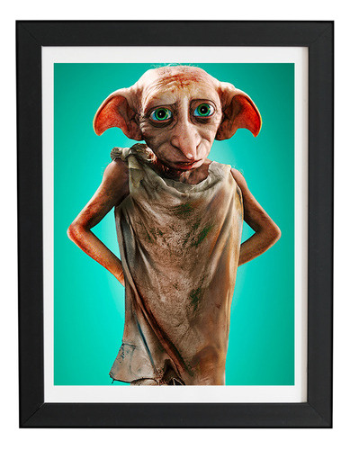 Quadro Elfo Doméstico Dobby  Em Mdf- A5 14,8x21cm