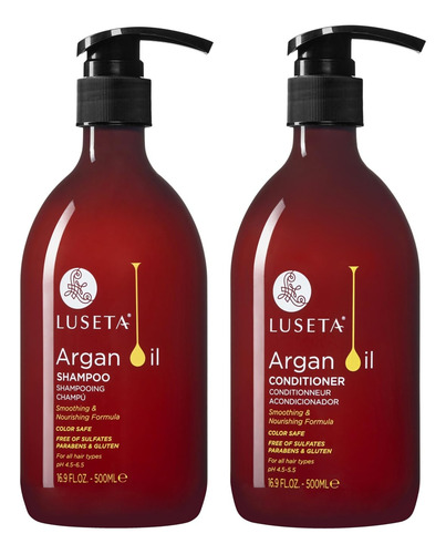 Conjunto De Shampoo E Condicionador Luseta Argan Oil 500ml S