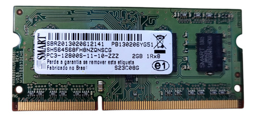 Memória Ram 2gb Smart Ddr3 1600mhz Pc3-12800s Notebook