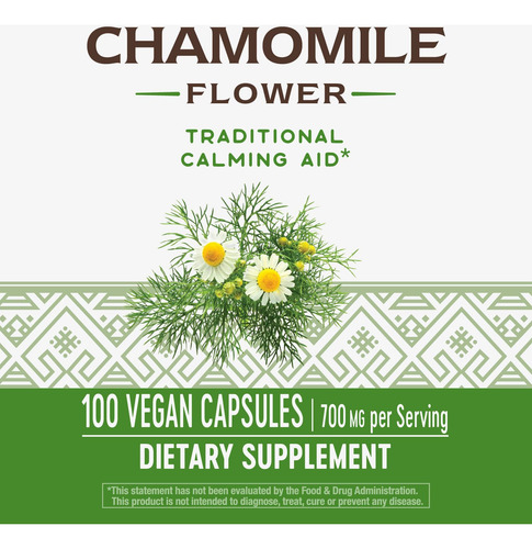 Nature's Way Flor De Manzanilla 700mg 100 Cápsulas