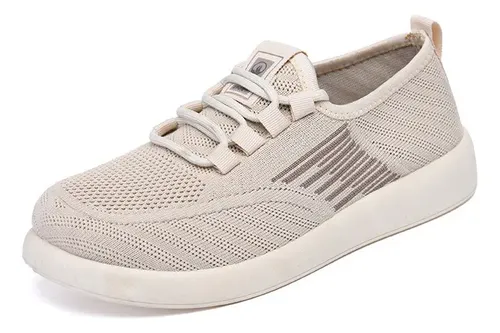 MLB 7282010346 Tnis Feminino Com Cabedal Em Mesh Respiravel JM