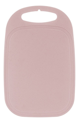 Tábua Para Cortar E Servir Em Plástico Pp E Bambu Ecológico Cor Rosa-claro