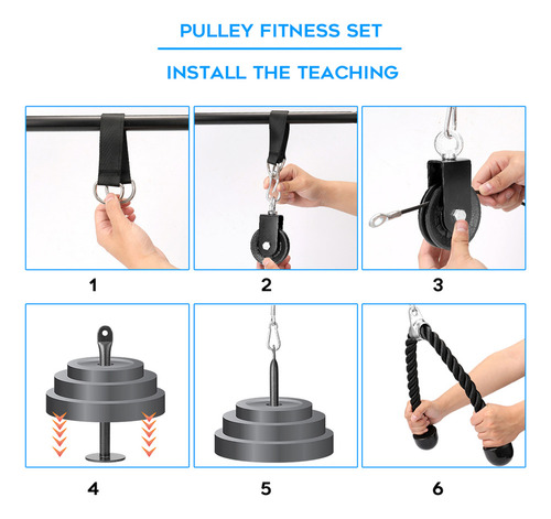 A Sistema De Cables De Polea Diy Para Entrenamiento De