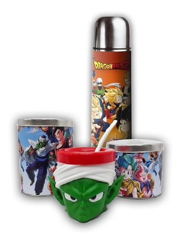 Mate Piccolo 3d - Dragon Ball + Termo + Azucarero + Yerbero-