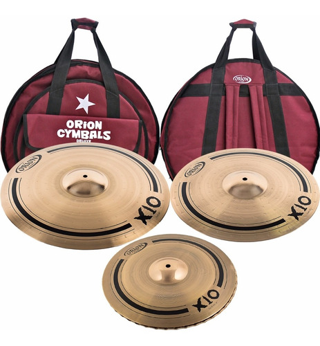 Kit Set Prato Orion Personalidade X10 Spx90 14/16/20 Bateria