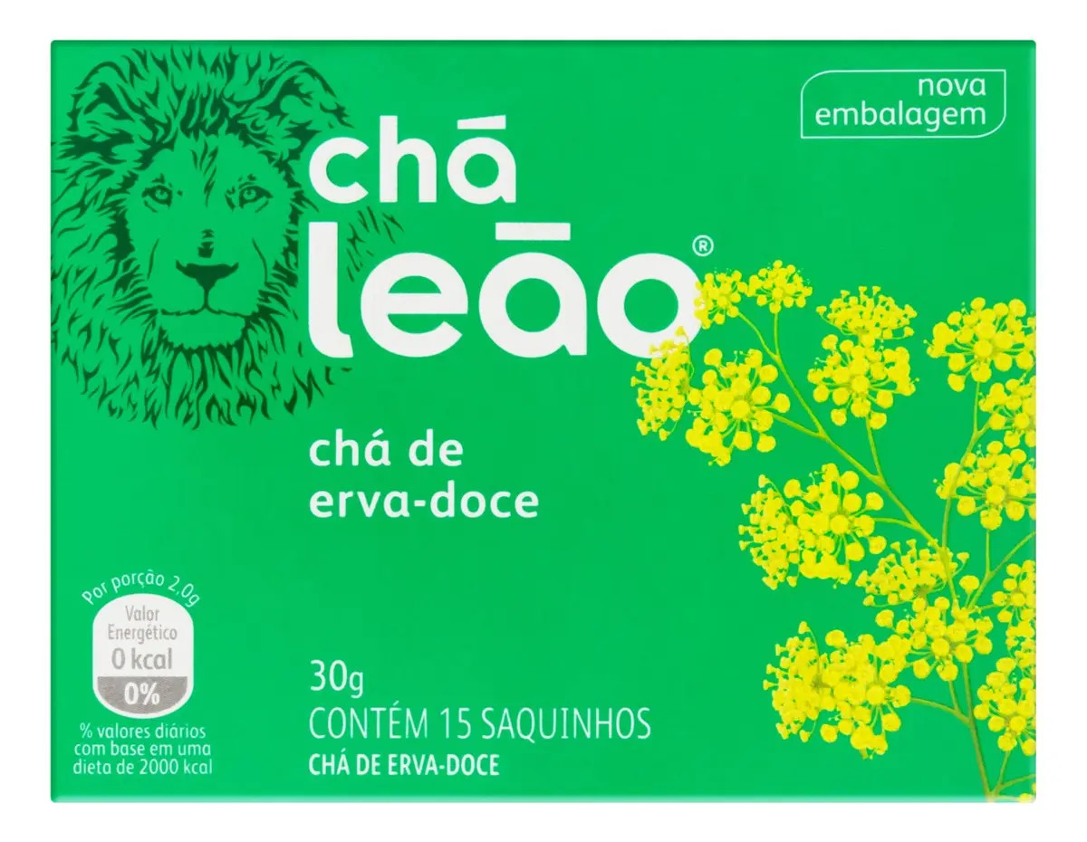 Chá Leão Erva-doce 15 Sachês Tradicional 30g