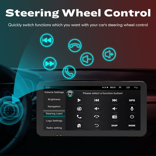 Kunfine Car Play Android - Visualización De Radio Gps Estére