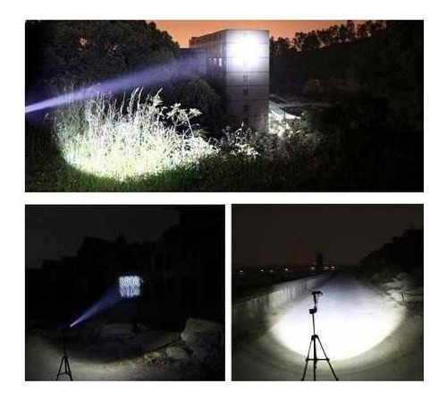 Imagen 4 de 10 de 5 Unidades Linterna Tactica Led Zoom Recargable Cargador Usb