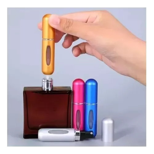 Imagen 4 de 6 de Mini Perfumero Portátil Recargable 5 Ml Atomizador Colores