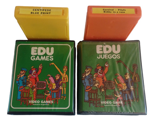 2 Cartucho Juego Edu Atari