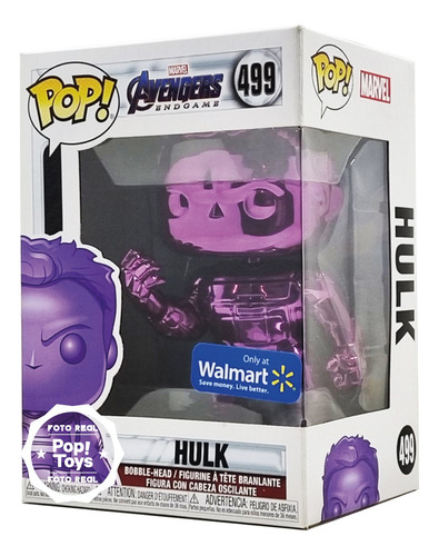 Funko Pop - Pop! Marvel - Hulk (morado) No. 499 Walmart