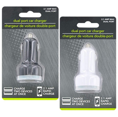 Oferta Cargador Carro Usb Doble Puerto 2.1 Amp Carga Rapida