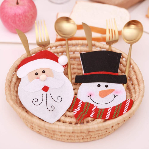 Imagen 7 de 8 de Cobertor De Cubiertos Navidad Papa Noel