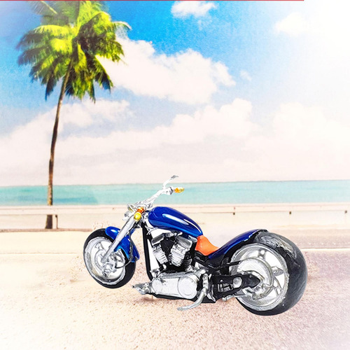 Figuritas De Motocicleta En Miniatura De Azul Azul 3,2 Cm