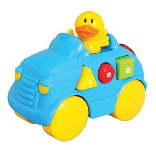 Navystar Musical Duck Animal Car, Rojo / Azul / Rosa