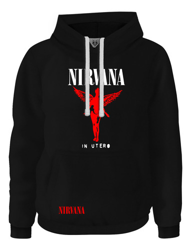 Hoodie Buzo Buso Saco Rock Nirvana Álbum In Utero