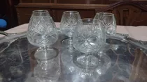 Comprar Copas Para Coñac Antiguas Talladas  6 Unidades