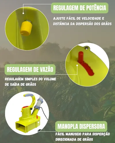 Pulverizador Semeadeira Elétrica Adubadeira 20 Litros Thorxx