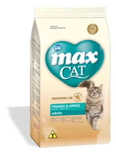 Max Cat Adulto Pollo Y Arroz 1 Kg