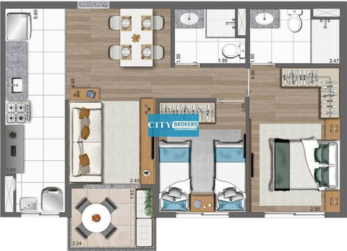 Imagem 3 de 15 de Apartamento 2 Dormitórios À Venda, 59 M² Por R$ 355.000,00 - Jardim Maia - Guarulhos/sp - Sp358