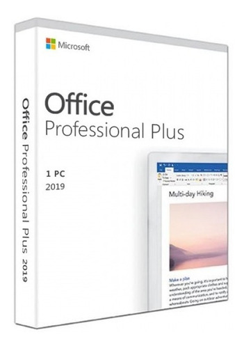 Office Professional Pluss 2019 Box Lacrado.