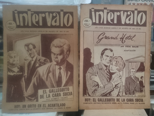 Revistas Intervalo Nro 890 A 899 (pack 10 Rev. Año 1962)