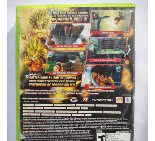 Dragon Ball Z Ultimate Tenkaichi Xbox 360 (Usado)