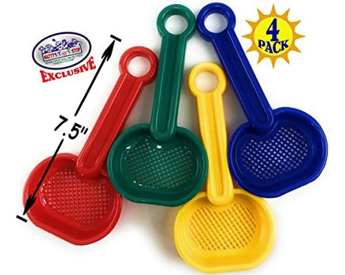 Mattys Toy Stop 7.5 Palas De Plástico Para Tamizar Arena Par