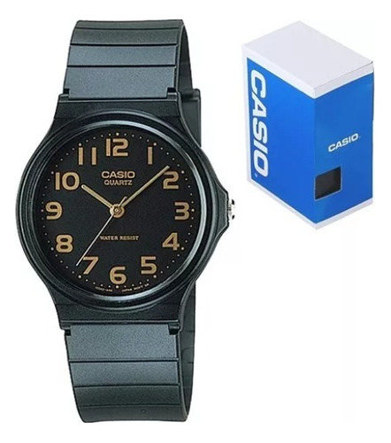 Reloj Casio Clasico Vintage Mq 24 1b2 Resistente Al Agua Color De La Correa Negro Color Del Bisel Negro Color Del Fondo Negro