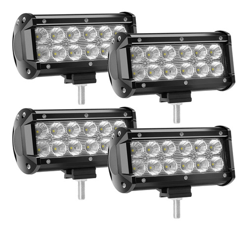 Yeego Barra De Luz Led De 7 Pulgadas 4 X 36 W 3600 Lúmenes