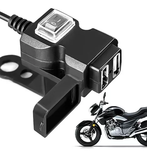 Cargador de motocicleta Moto Moto Puerto USB Encendedor Cargador de  teléfono para motocicleta Cargador USB Cargador de teléfono celular  Cargador
