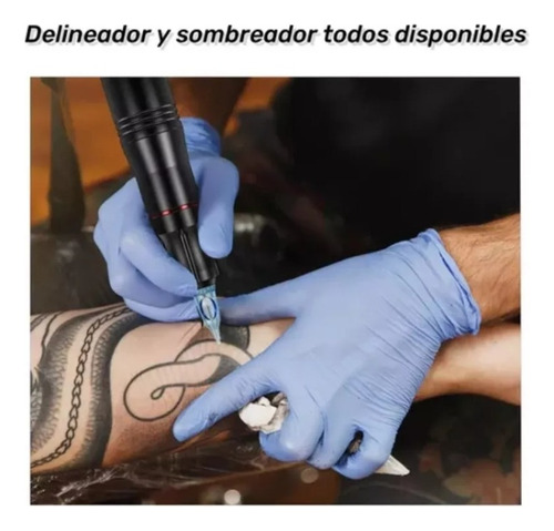 Kit Completo De Máquinas De Tatuaje Mini Power Tattoo Equipm