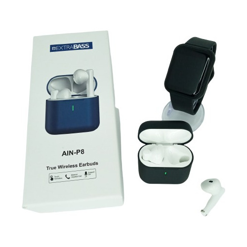 Combo: Smartwatch D20 + Auricular Bluetooth Ain P8